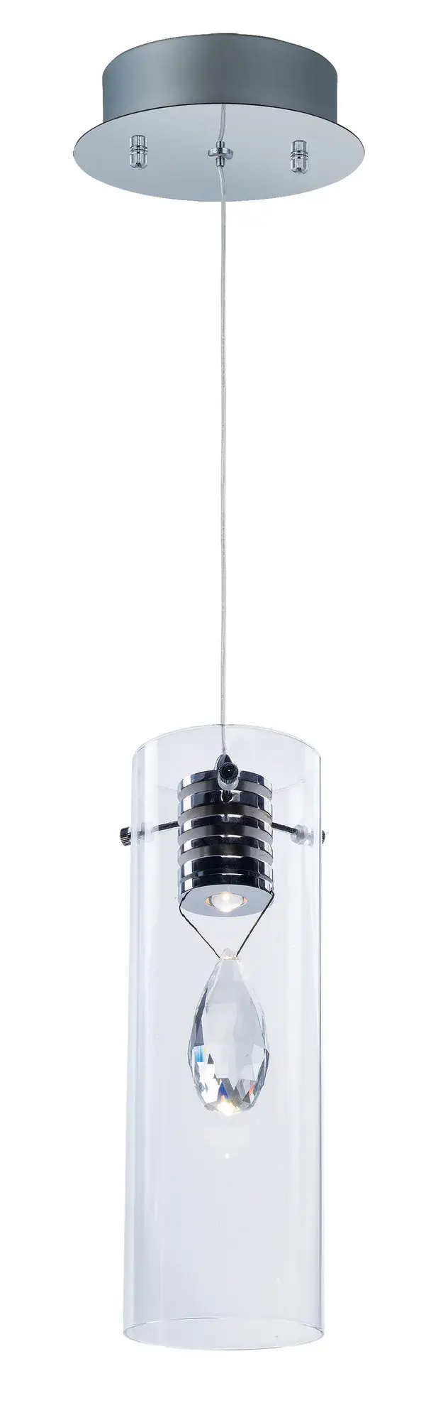 Solitaire Single Crystal LED Pendant - Image 1