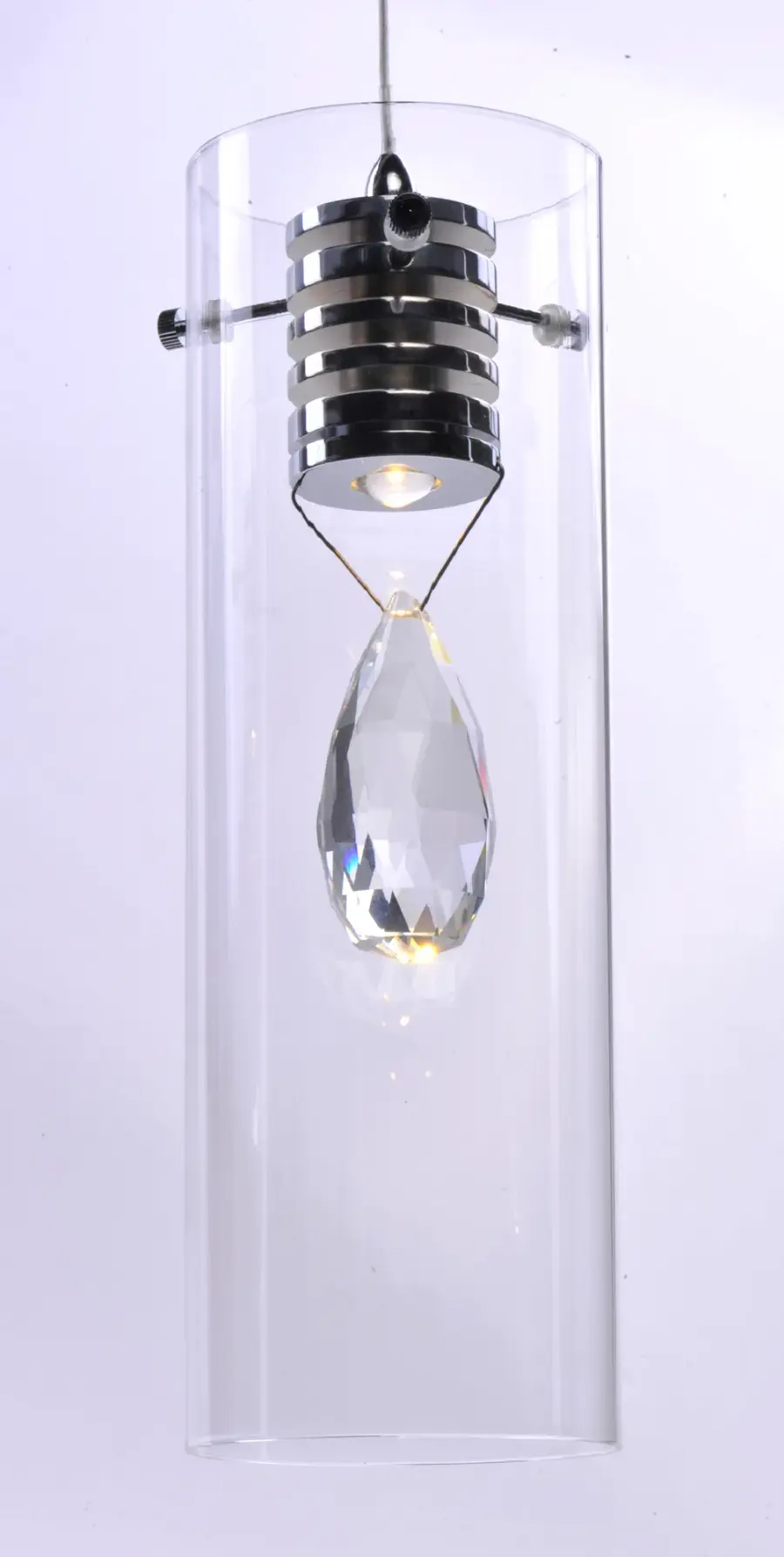 Solitaire Single Crystal LED Pendant - Image 2