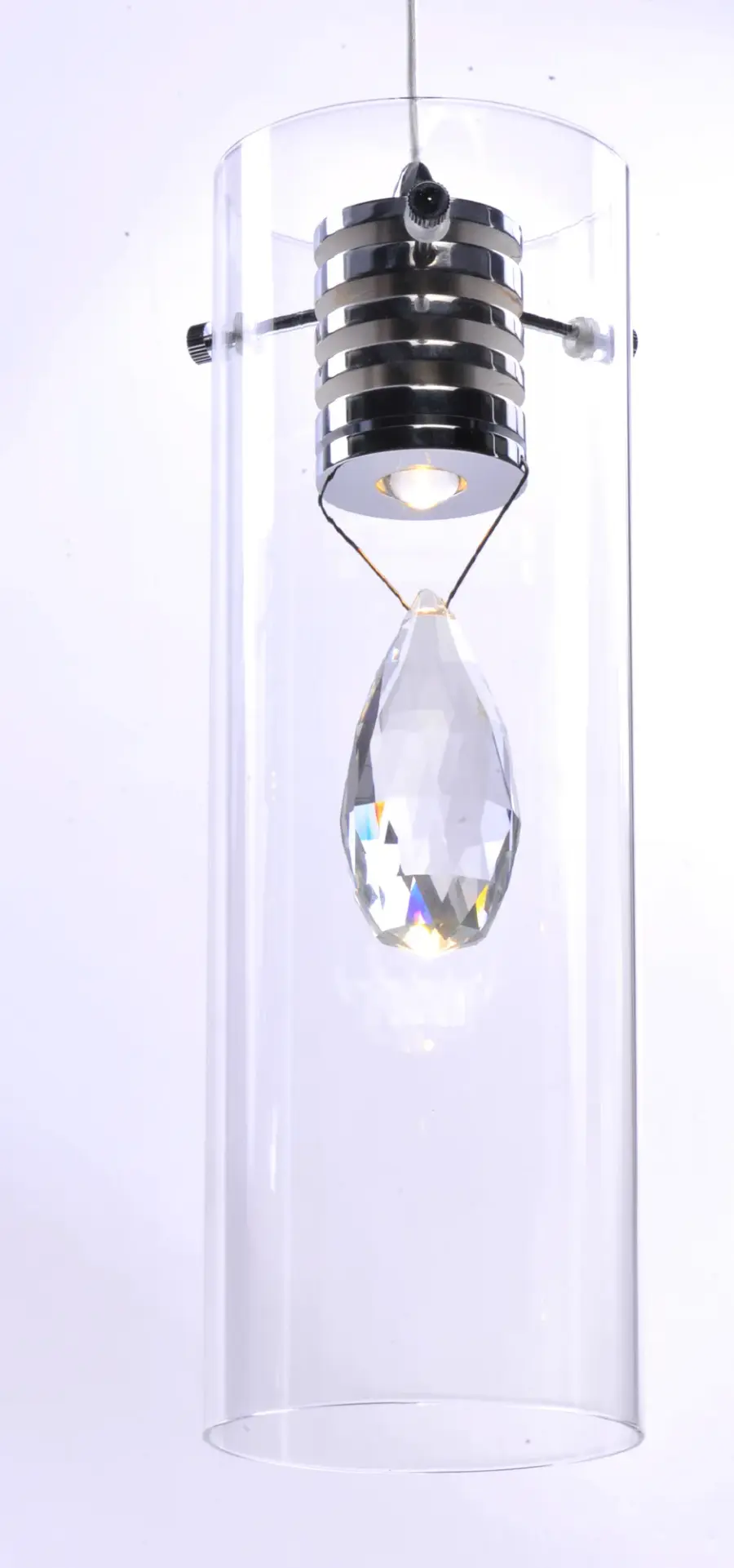 Solitaire Single Crystal LED Pendant - Image 3