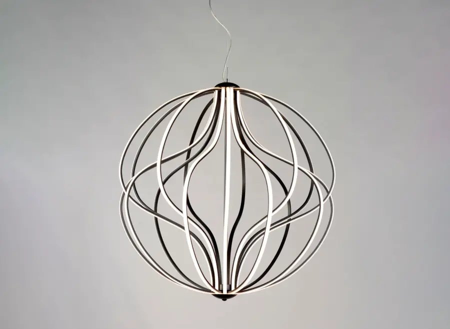 Aura 31" LED Single Pendant in Black - Image 2