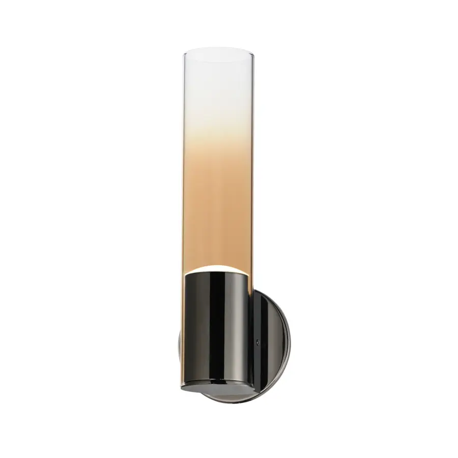 Futuristic Minimalist Sconce with Dynamic Gradient Glass Effect - Image 1