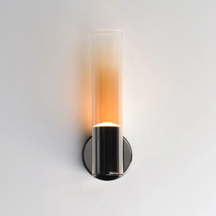 Futuristic Minimalist Sconce with Dynamic Gradient Glass Effect - Image 4
