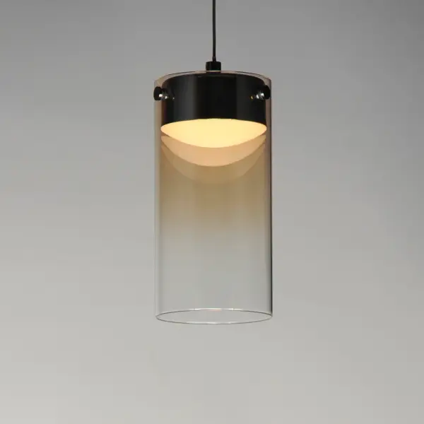 Sleek Gradient Glass Mini Pendant with Futuristic LED Lighting Effect - Image 4