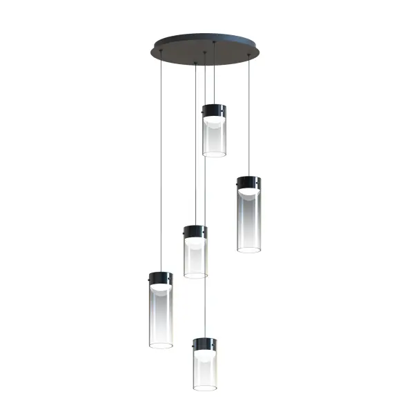 Futuristic Linear Pendant with Stunning Gradient Glass Effect - Image 1