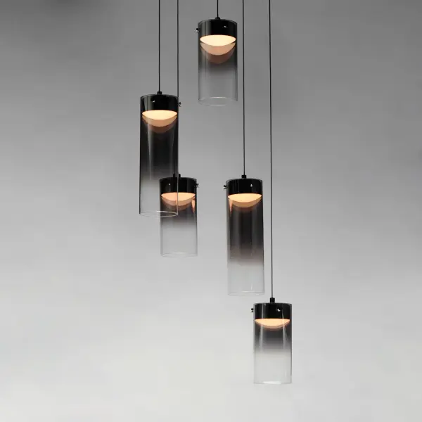 Futuristic Linear Pendant with Stunning Gradient Glass Effect - Image 4