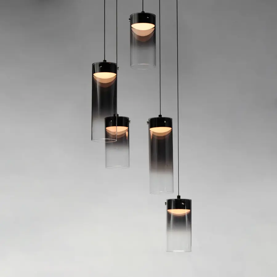 Futuristic Linear Pendant with Stunning Gradient Glass Effect - Image 4