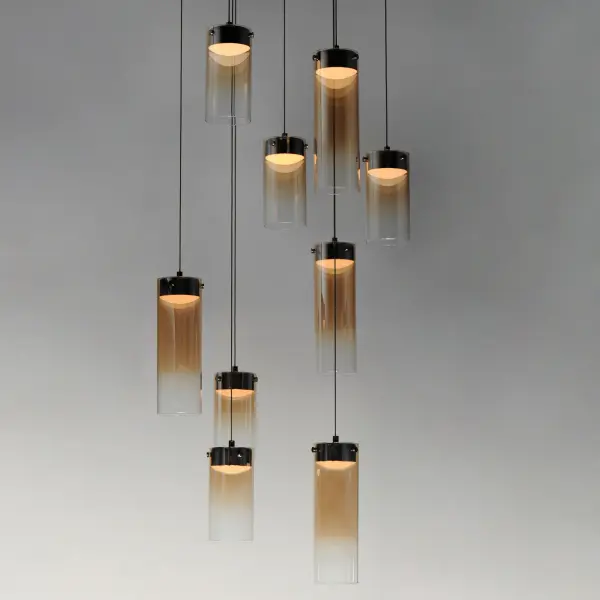 Futuristic Multi-Light Pendant with Stunning Gradient Glass Effect - Image 4