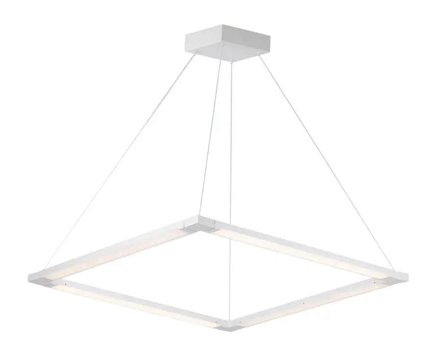 Rotator Single Pendant in Matte White - Image 1