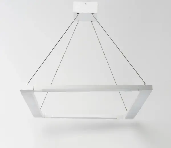 The Rotator pendant features innovative rotating aluminum channels that allow precise control of light direction. Its clean geometric design and bright 3290-lumen LED output make it ideal for task and ambient lighting in modern spaces. - alternate view