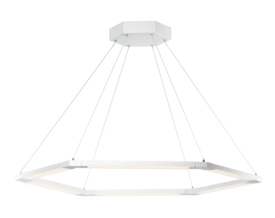 Rotator Single Pendant in Matte White - Image 1