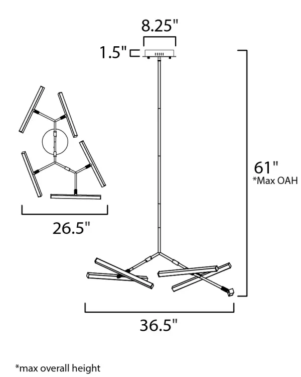 Robotica 5-Light LED Multi-Light Pendant - Image 6