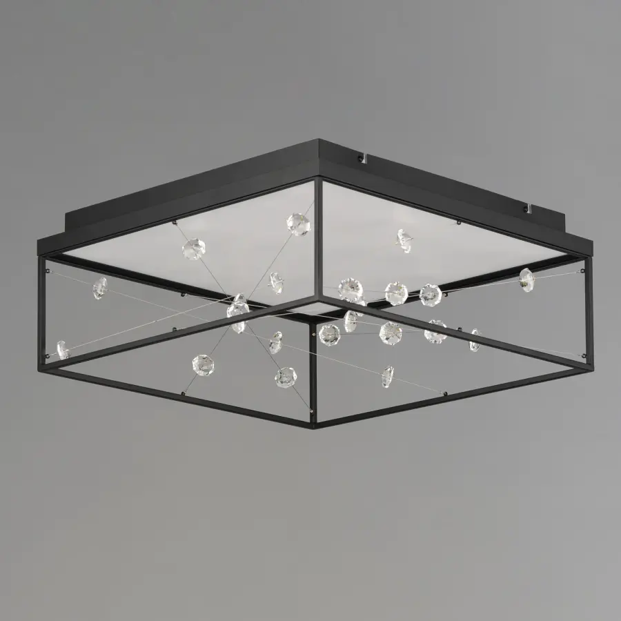Entanglement 1-Light LED Flush Mount in Black - Image 2