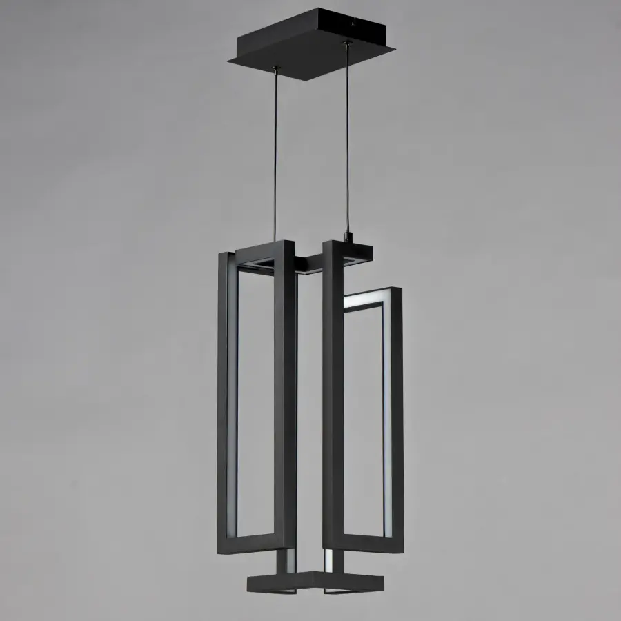 Sculptural Geometric LED Pendant with Architectural Appeal - Image 2