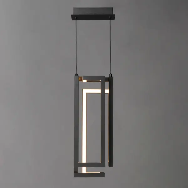 Sculptural Geometric LED Pendant with Architectural Appeal - Image 3