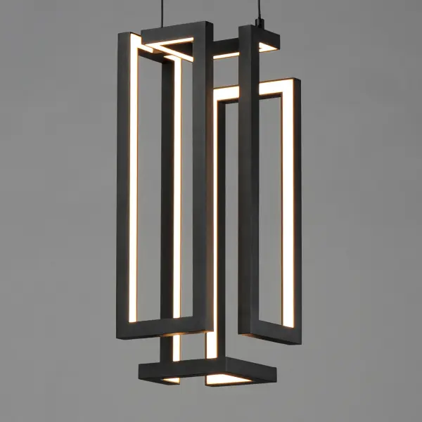 Sculptural Geometric LED Pendant with Architectural Appeal - Image 4