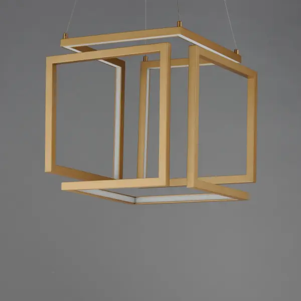Sculptural Geometric Pendant with Integrated LED Technology - Image 2