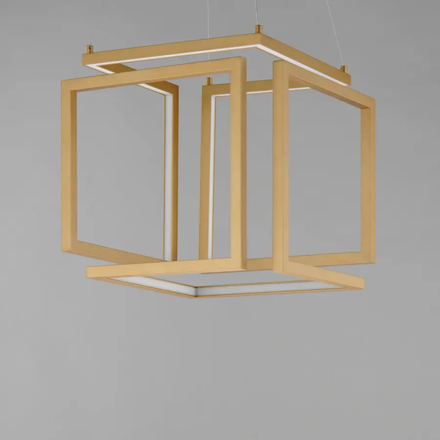 Sculptural Geometric Pendant with Integrated LED Technology - Image 4