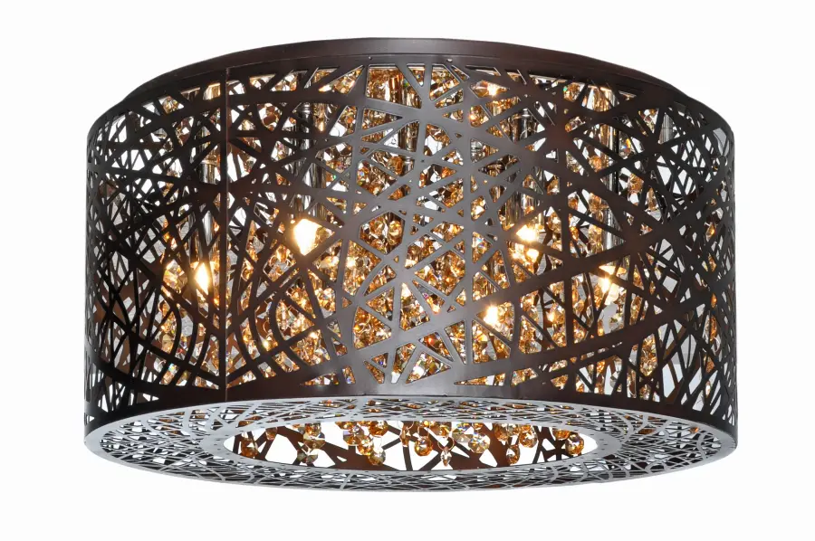 Inca 7-Light Flush Mount with LED Bulb - Image 1