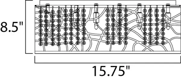 Inca 7-Light Flush Mount in Polished Chrome - Image 5