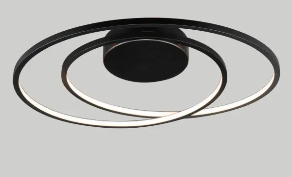 Cycle 18" LED Flush Mount in Black - Image 3