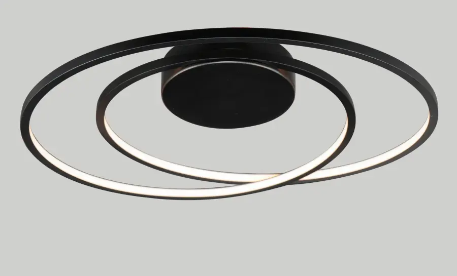 Cycle 18" LED Flush Mount in Black - Image 3