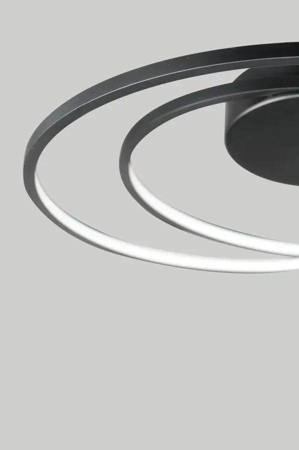 Cycle 18" LED Flush Mount in Black - Image 4
