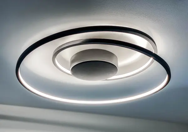 Cycle 24" LED Flush Mount in Black - Image 2