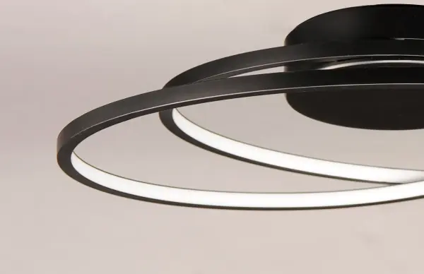 Cycle 24" LED Flush Mount in Black - Image 4