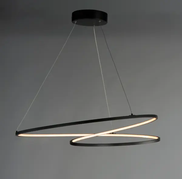Cycle 25" LED Single Pendant in Black - Image 2