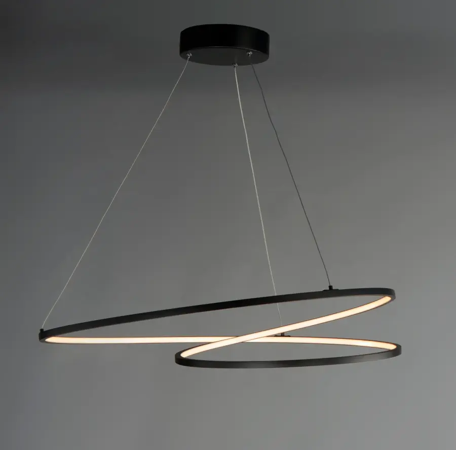 Cycle 25" LED Single Pendant in Black - Image 2