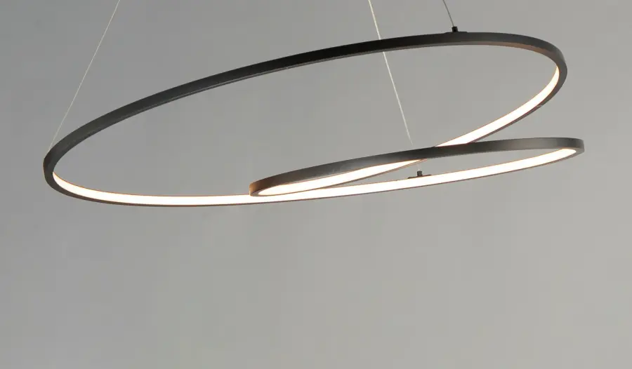 Cycle 25" LED Single Pendant in Black - Image 4