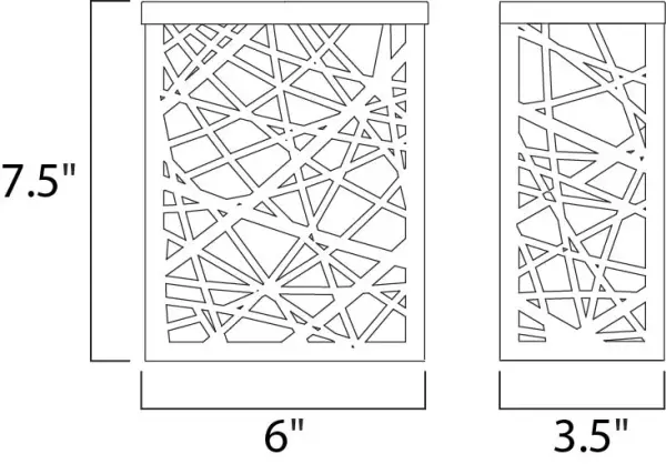 Inca LED Small Outdoor Wall Sconce - Image 4