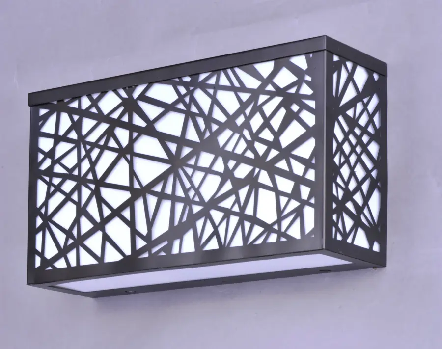 Inca LED Large Outdoor Wall Sconce in Bronze - Image 2