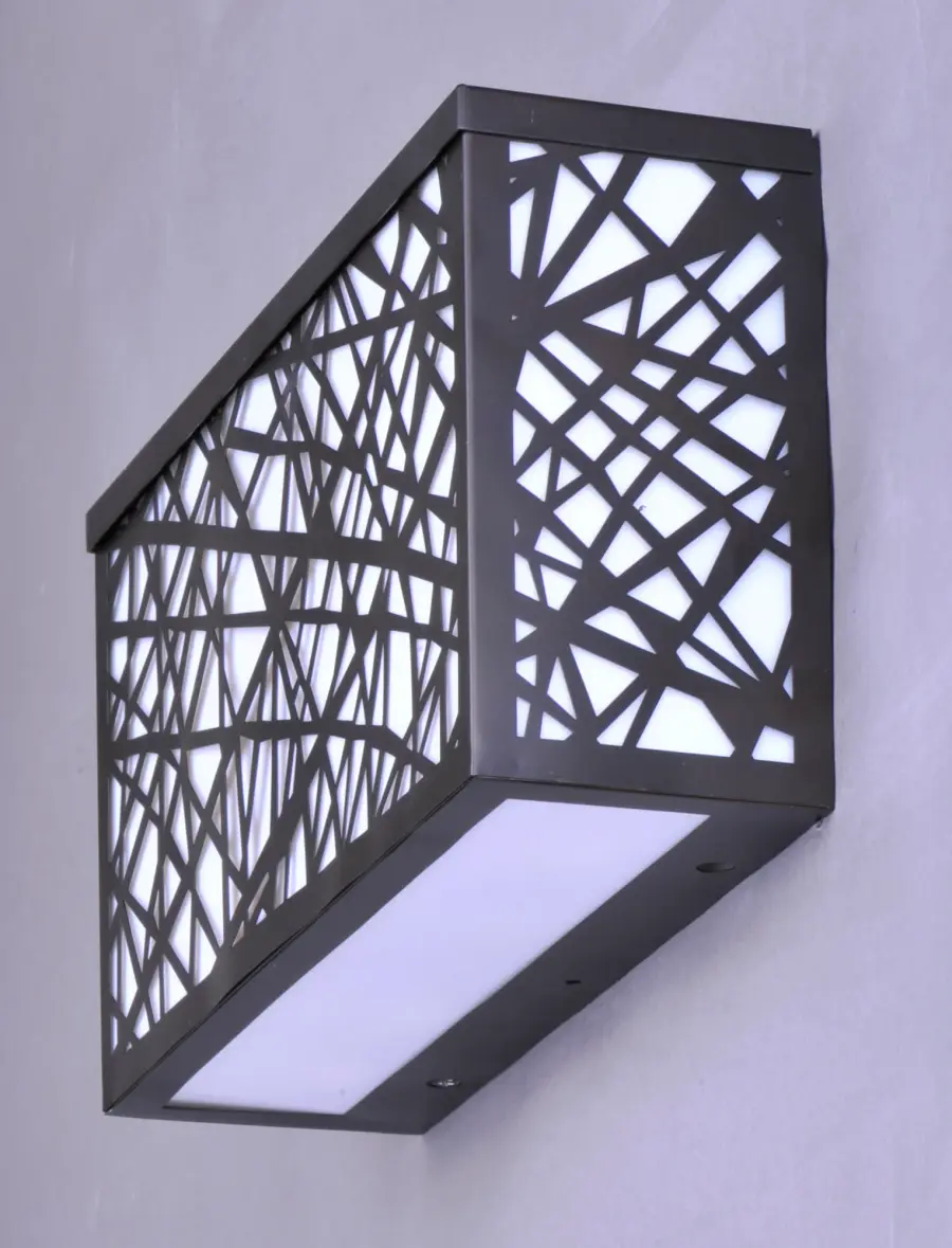 Inca LED Large Outdoor Wall Sconce in Bronze - Image 3