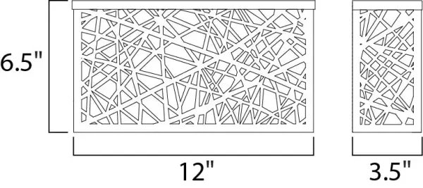 Inca LED Large Outdoor Wall Sconce in Bronze - Image 4