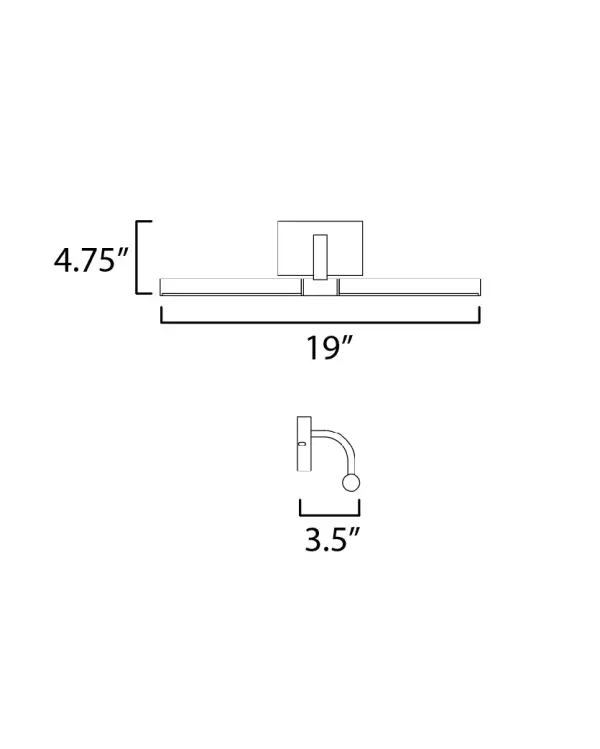 Mona 18" LED Picture Light Wall Sconce - Image 5