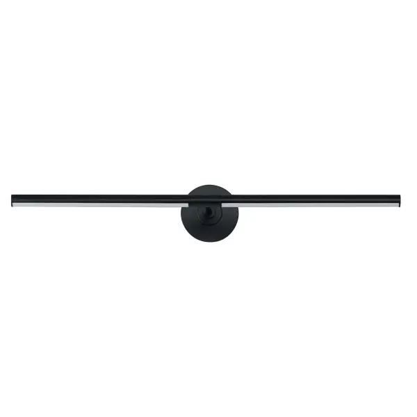 The Dorian Picture Light combines modern design with practical functionality. Its dual rotating LED tubes allow precise light positioning for artwork and collectibles, while the sleek matte black finish adds contemporary elegance.