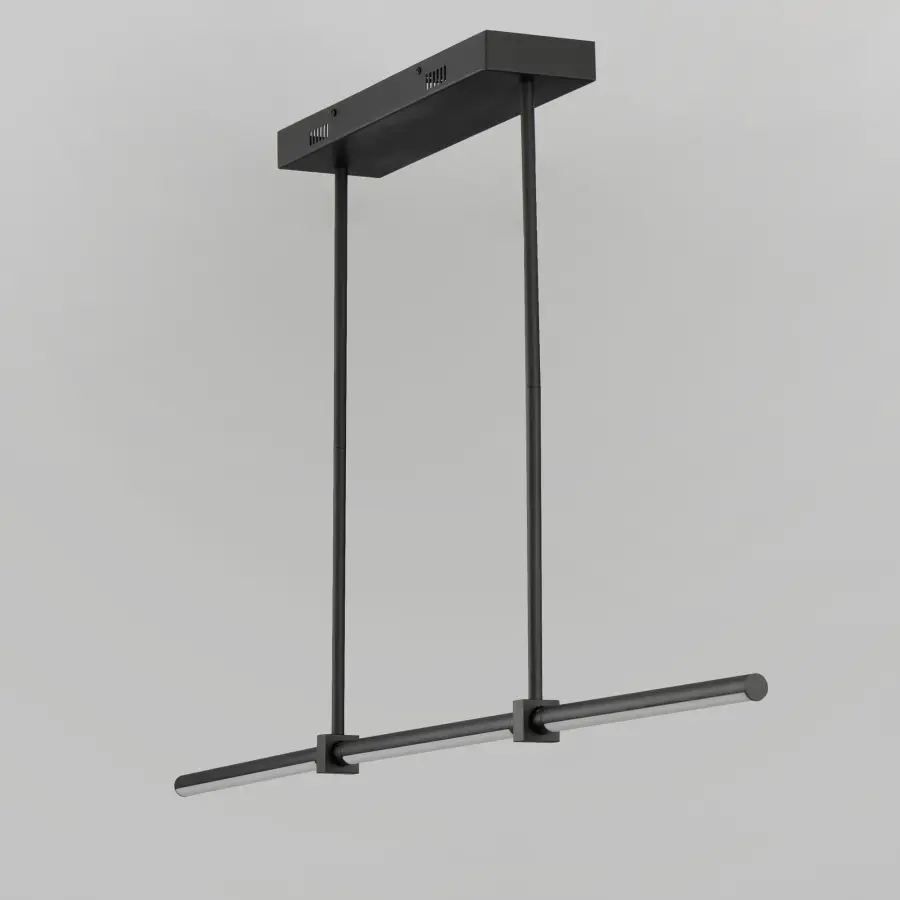 Dorian 48" Linear LED Pendant in Matte Black - Image 3