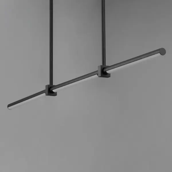 Dorian 48" Linear LED Pendant in Matte Black - Image 4