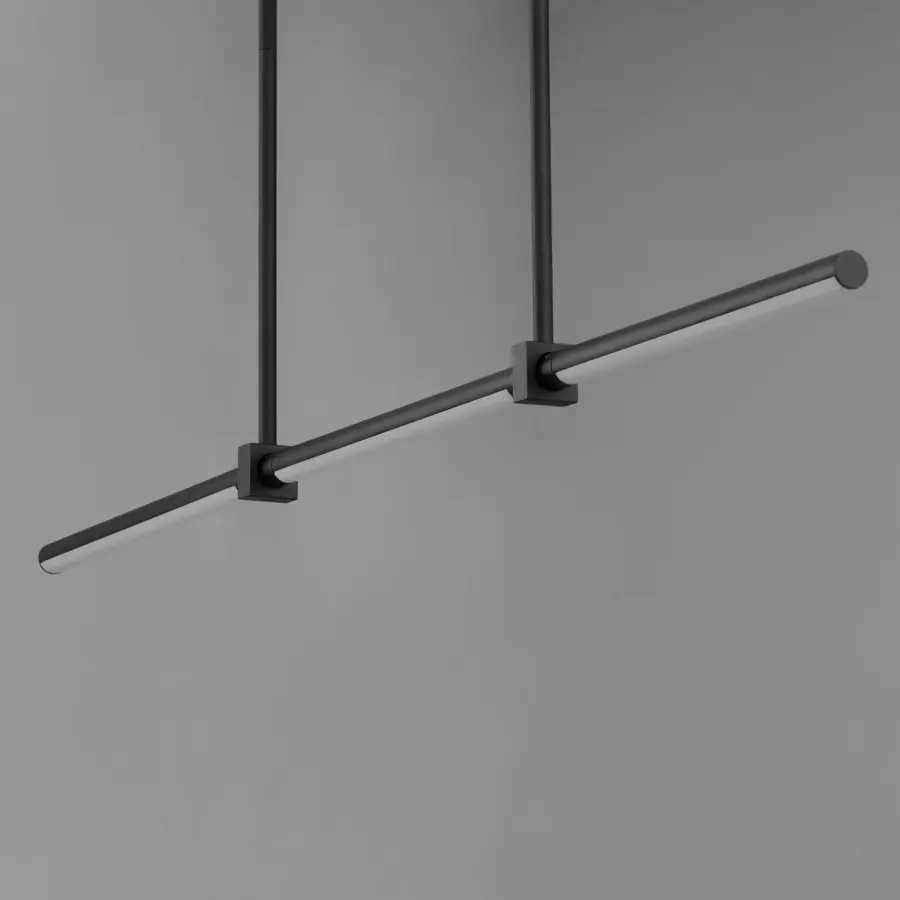 Dorian 48" Linear LED Pendant in Matte Black - Image 4
