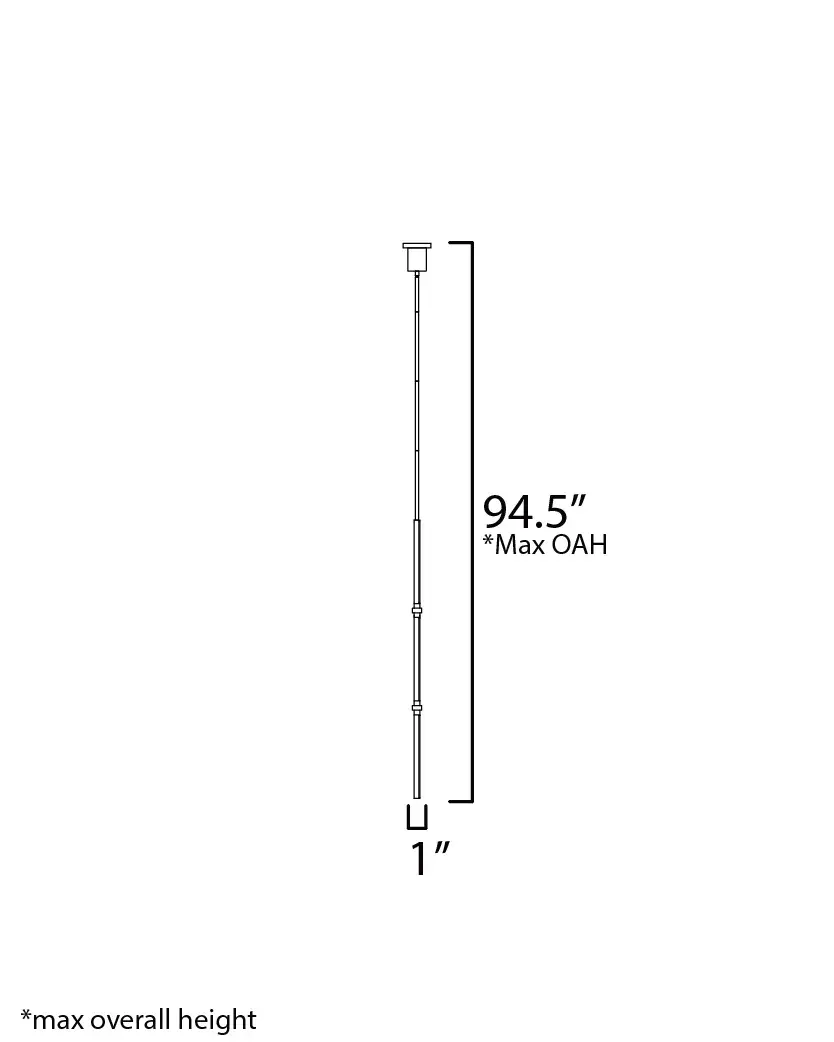 Dorian 48" Vertical LED Pendant - Image 5