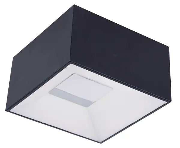 The Collage LED Flush Mount combines contemporary black metal boxes with acrylic diffusers and polished chrome accents. Its unique modular design allows up to 10 units to be installed together, creating custom lighting arrangements.