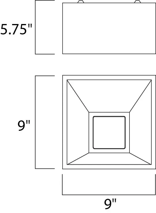 Collage LED Flush Mount in Black - Image 8