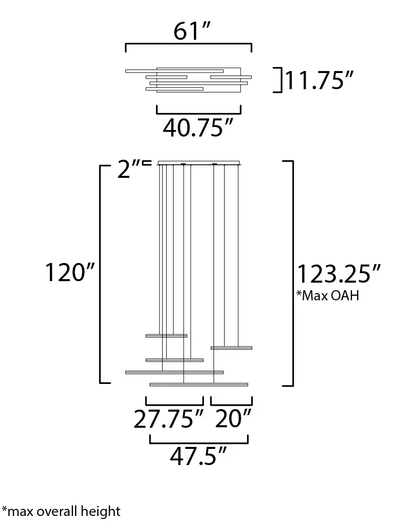 Hover 5-Light LED Multi-Light Pendant - Image 6