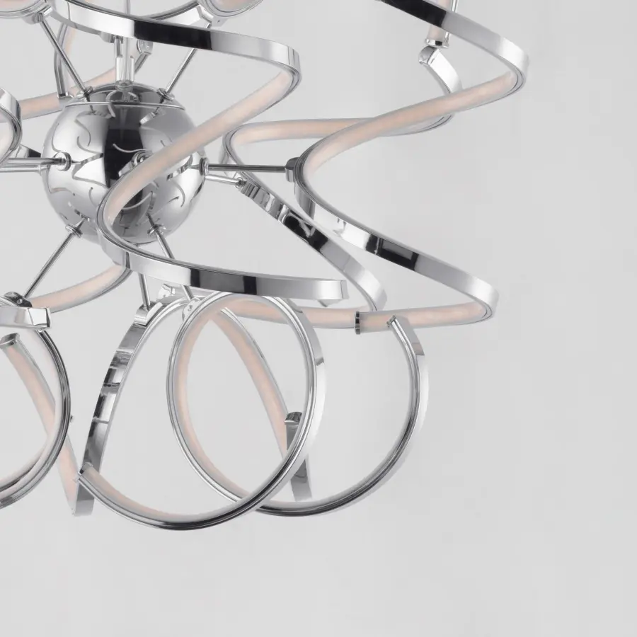 Chaos Single LED Pendant in Polished Chrome - Image 4