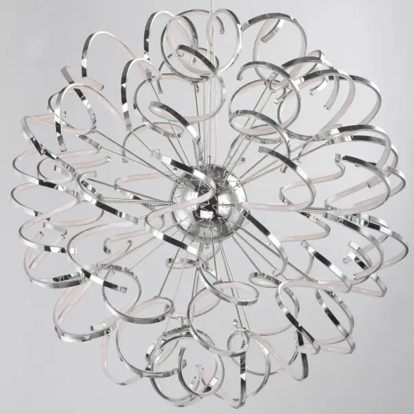 Chaos 40" LED Entry Foyer Pendant in Polished Chrome - Image 4