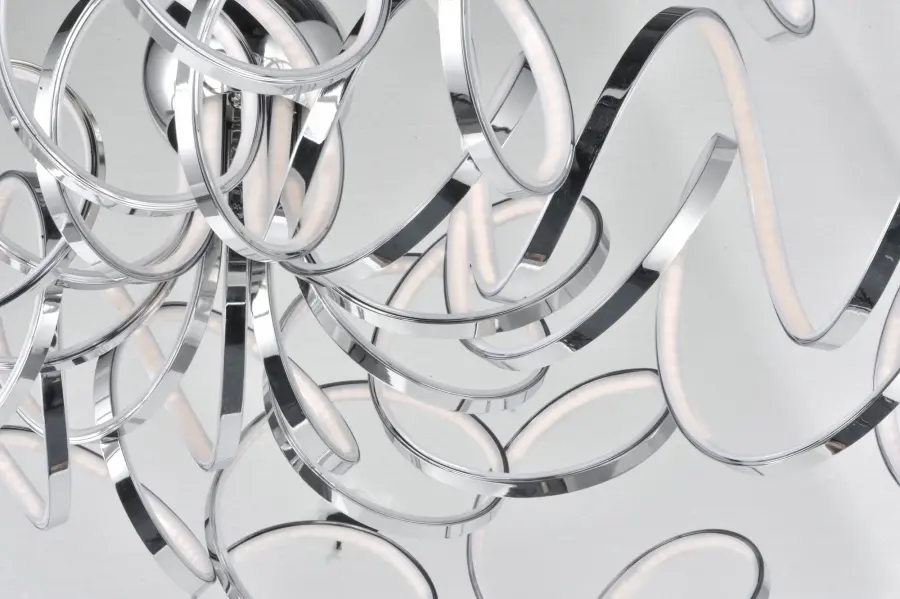 Chaos Single LED Pendant in Polished Chrome - Image 3