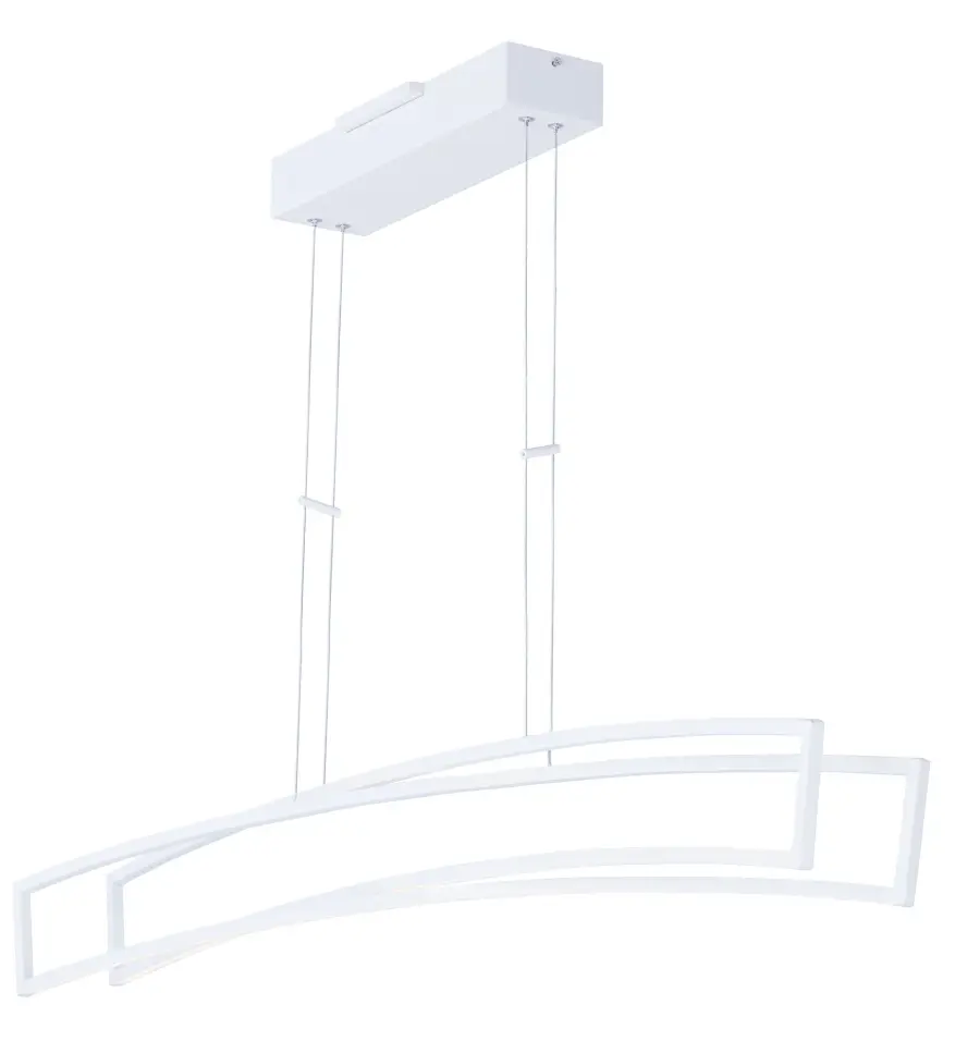 Modern Linear LED Pendant with Sculptural Intersecting Design - Image 1
