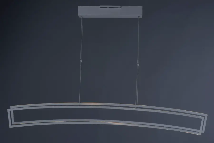 Modern Linear LED Pendant with Sculptural Intersecting Design - Image 2