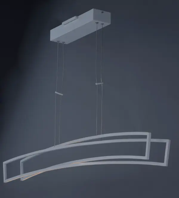 Modern Linear LED Pendant with Sculptural Intersecting Design - Image 3